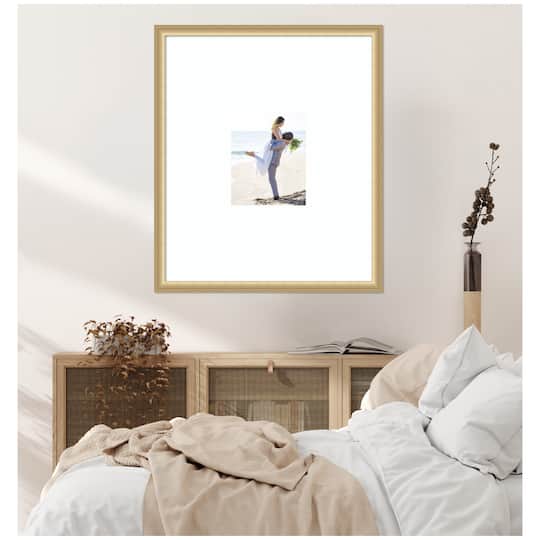 Kate and Laurel Florence Gold Photo Frame with Mat